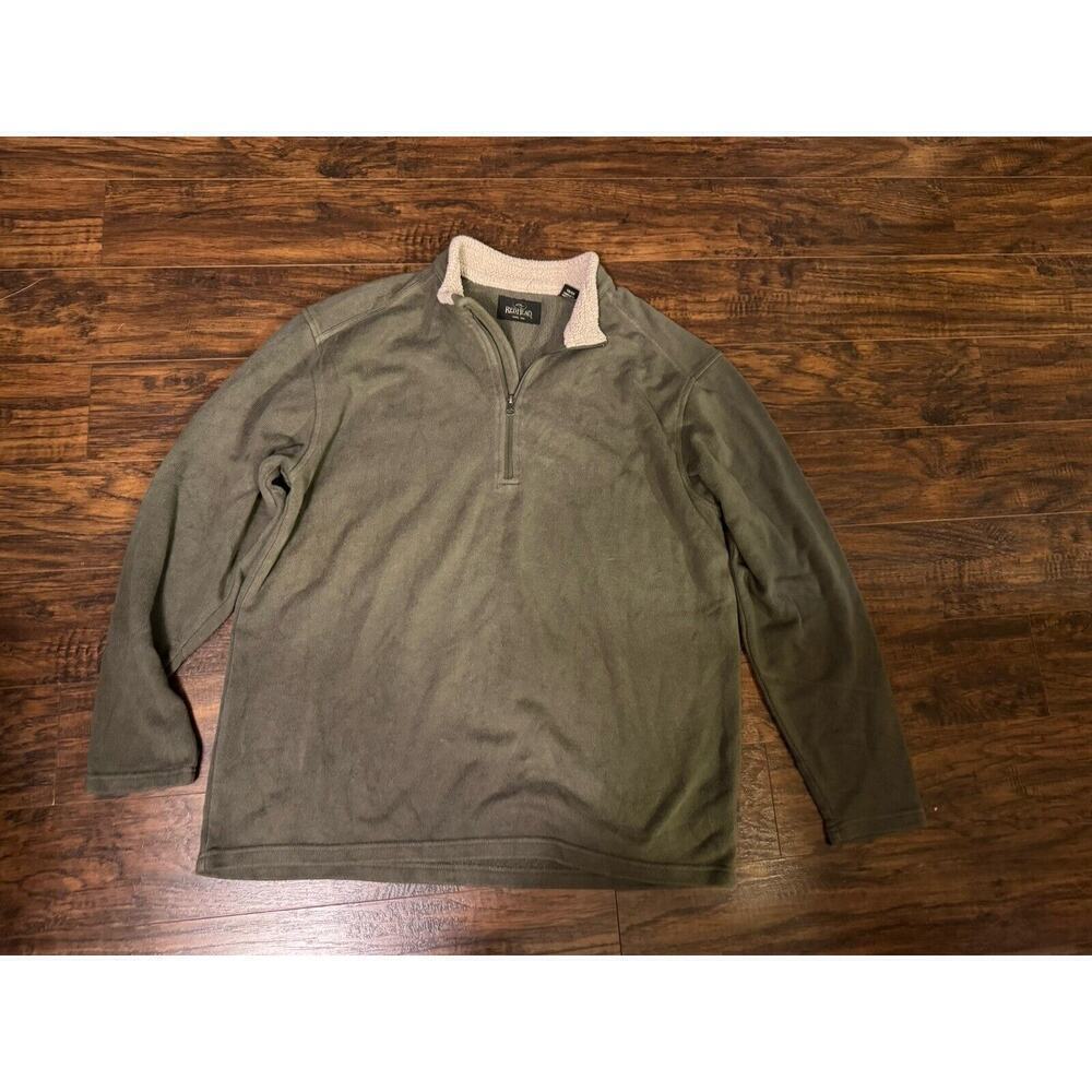 Redhead Long Sleeve Green Pull Over Sweater 1/4 Zip Mens XL Hunting Outdoors
